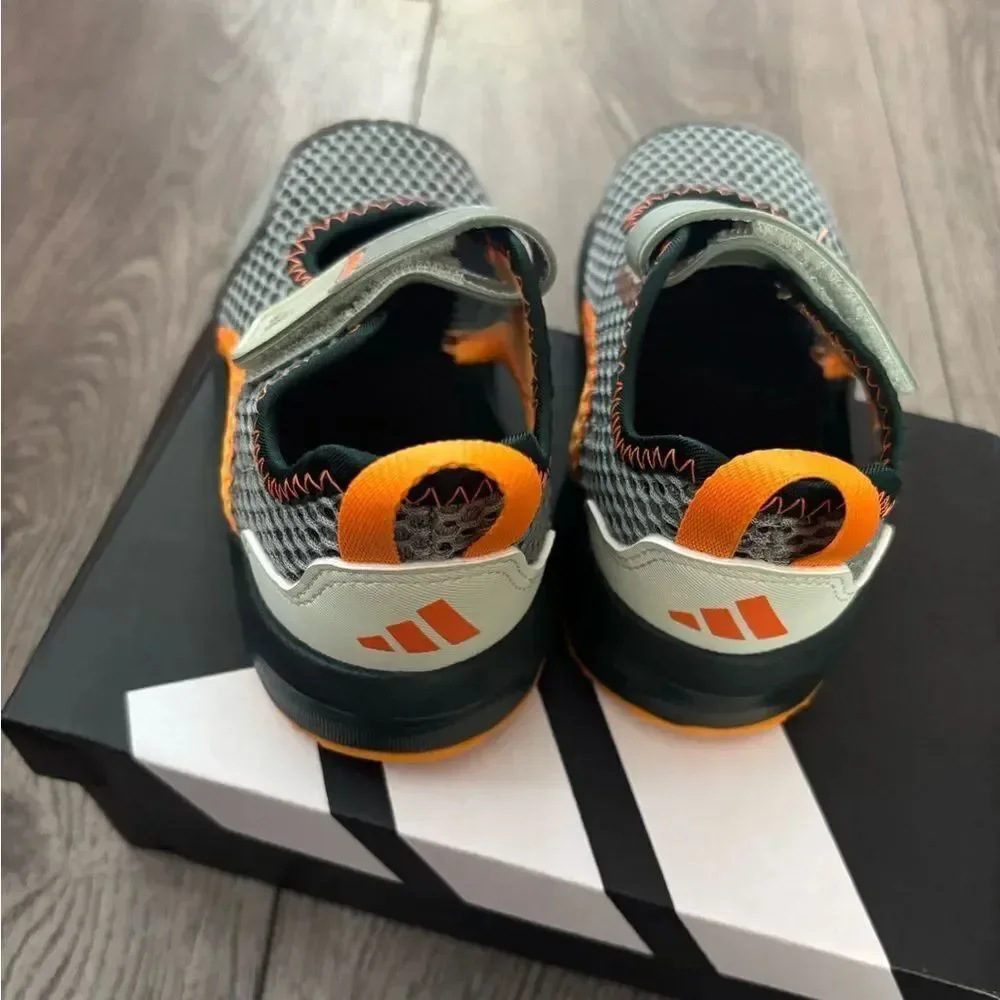 Adidas summer flex I Kids Gray and Orange Athletic Shoes